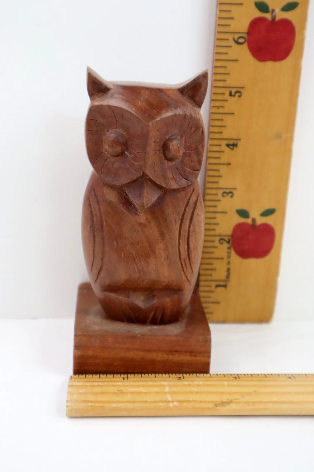 Eyeglasses Holder by Ten Thousand Villages Carved Wood Wise Owl Stand