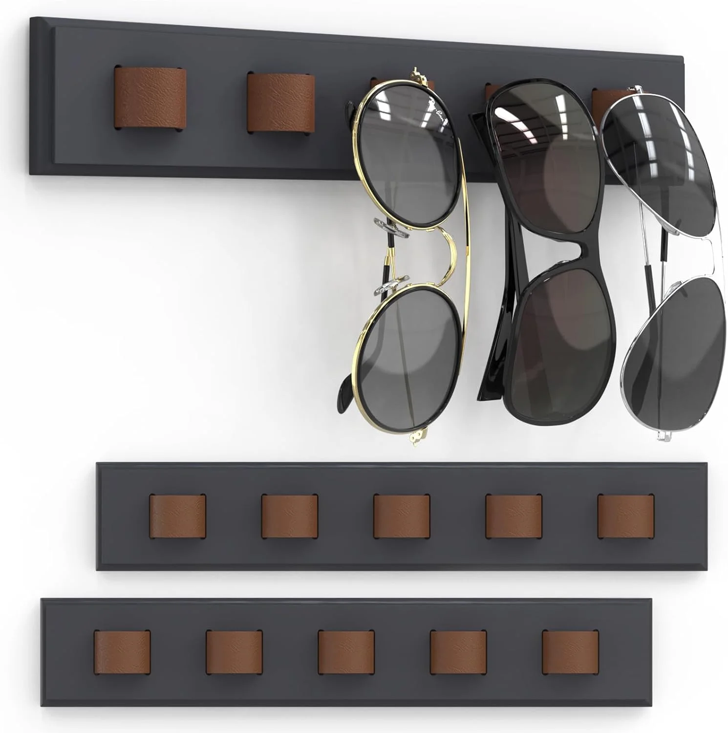 Nose Statue Eyeglass Holder Wood Color Nose Sunglasses Spectacle Display Stand 3